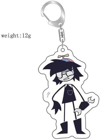 7PCS Fundamental Paper Education Keychain - Anime FPE Miss Circle Figure Keychain Merch in Saudi Arabia