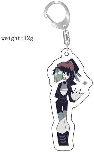 7PCS Fundamental Paper Education Keychain - Anime FPE Miss Circle Figure Keychain Merch in Saudi Arabia