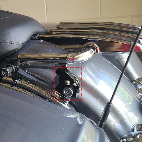 Black Mounting Luggage Rack Sissy Bar Docking Latch Clips Lock Fit for Harley Davidson Softail Sportster 883 Touring Road Glide Street Glide Road King Electra Glide CVO 1984-2023 in Saudi Arabia