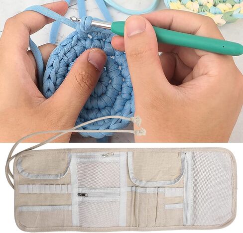 Knitting Bag, Knitting Needles Case Knitting Needles Crochet Hook Storage Bag Sewing Tool Accessories (Empty Bag - Elephant) in Saudi Arabia