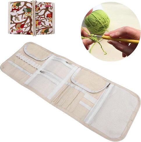 Knitting Bag, Knitting Needles Case Knitting Needles Crochet Hook Storage Bag Sewing Tool Accessories (Empty Bag - Elephant) in Saudi Arabia