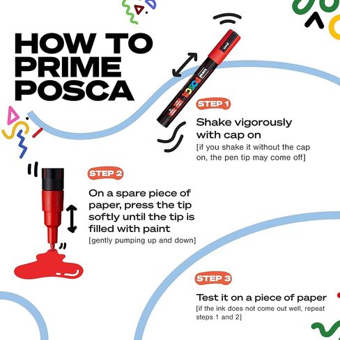 Posca Markers Set, 8 Medium Paint Markers 5M – Portrait Tones – Beige, Satin Pink, Powder Pink, Coral Pink, Chestnut, Brown, Cacao Brown, Dark Brown in Saudi Arabia
