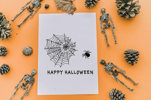 Halloween Stamps and Dies for Card Making, Spider Clear Stamp Spider Web Cutting Dies Web Die Cuts for Holiday Card Making Halloween Clear Stamps for DIY Scrapbooking Album Decor Paper Craft in Saudi Arabia