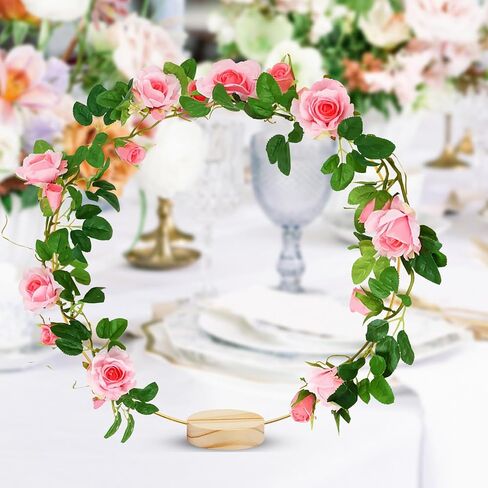 AOBOPLE 35 Pack Bamboo Floral Hoops, 7 Size Wooden Wreath Rings Multi-Size Wooden Hoops for DIY Wedding Table Decor Dream Catcher and Wall Hanging Crafts (3, 4, 5,6, 7,8 Inch) in Saudi Arabia