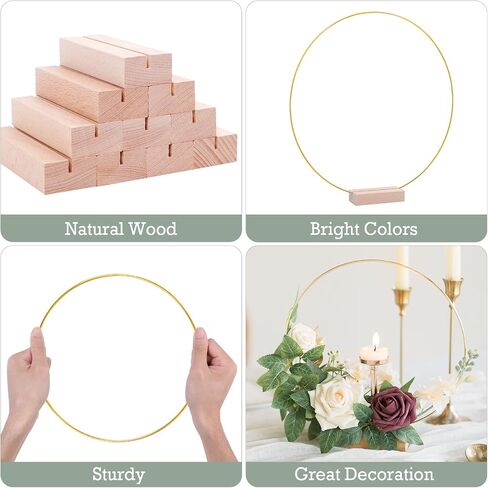 AOBOPLE 35 Pack Bamboo Floral Hoops, 7 Size Wooden Wreath Rings Multi-Size Wooden Hoops for DIY Wedding Table Decor Dream Catcher and Wall Hanging Crafts (3, 4, 5,6, 7,8 Inch) in Saudi Arabia