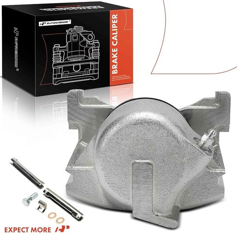 A-Premium Disc Brake Caliper Assembly Without Bracket Compatible with Ford F-150 F150 1986-1993, E-150 Econoline/E-150 Econoline Club Wagon 1986-1993, Bronco 1986-1993 - Front Right Passenger Side in Saudi Arabia