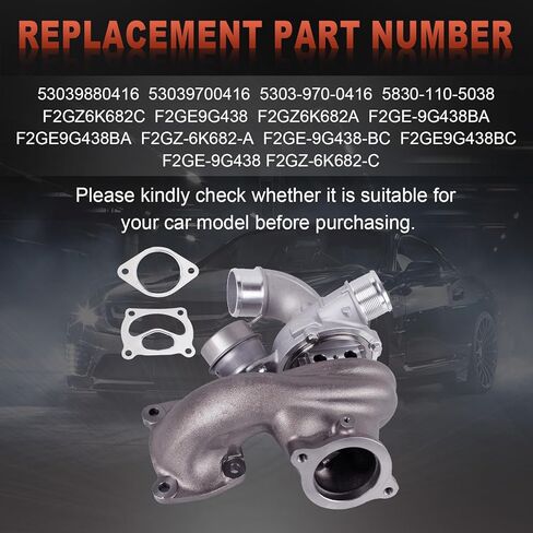 شاحن توربيني متوافق مع Ford Escape Edge Fusion Lincoln MKC MKZ 2.0 Turbo 2017-2020 استبدال 53039880416، 53039700416، F2GZ6K682C، F2GE9G438 in Kuwait