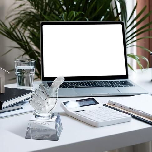 Appreciation Gift for Women Men Crystal Awards with Thumbs Up Thank You Gift for Christmas Gifts Retirement Leaving Farewell Gifts(Teamwork Gift) in Saudi Arabia