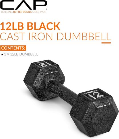 CAP Barbell Cast Iron Hex Dumbbell, Pair, 8 lb in Saudi Arabia