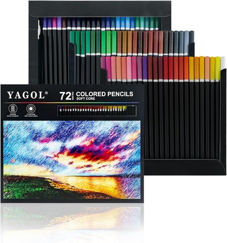 Colored Pencils 72 Count, Colored Pencils for Adult Coloring Books, Soft Core Adult Coloring Pencils, Professional Art Supplies for Artists, Color Pencil Set for Adults and Teens. in Saudi Arabia