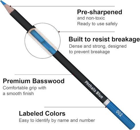 Colored Pencils 72 Count, Colored Pencils for Adult Coloring Books, Soft Core Adult Coloring Pencils, Professional Art Supplies for Artists, Color Pencil Set for Adults and Teens. in Saudi Arabia