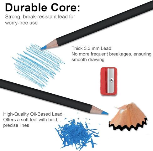 Colored Pencils 72 Count, Colored Pencils for Adult Coloring Books, Soft Core Adult Coloring Pencils, Professional Art Supplies for Artists, Color Pencil Set for Adults and Teens. in Saudi Arabia