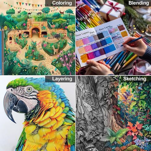 Colored Pencils 72 Count, Colored Pencils for Adult Coloring Books, Soft Core Adult Coloring Pencils, Professional Art Supplies for Artists, Color Pencil Set for Adults and Teens. in Saudi Arabia