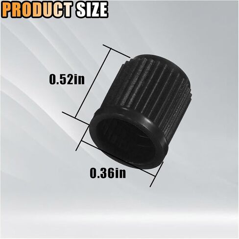20PCS Tire Valve Stem Caps, Tire Valve Dust Caps Air Caps Cover with O Rubber Seal, Corrosion Resistant Auto Accessories Universal Stem Covers for Trucks Motorcycles Bicycles SUVs (Black) in Saudi Arabia