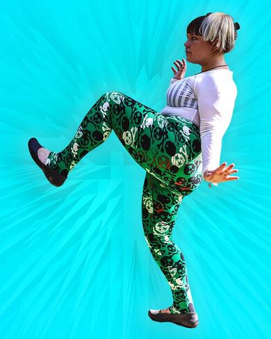 Ultrasoft High-Waisted Fun Gothic Victorian Women's Stretch Athleisure Plus Size Peached Leggings in Saudi Arabia