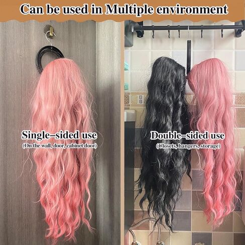Wig Stand 3Pcs Wig Holder Wig Hanger for Multiple Wigs Hair Stand for Wigs Foldable Wig Stands for Travel Wig Organizer Hanging Wig Holders for Display in Saudi Arabia