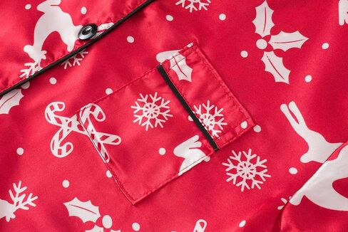 Satin Pajamas for Big Girls Unisex Kids Silk Button Down Long Sleeve & Pants PJS 2PCS Size 8-16 in Kuwait