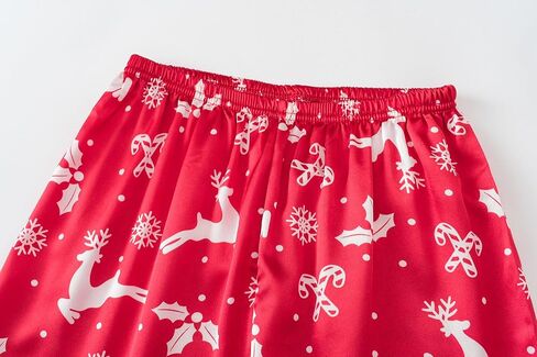 Satin Pajamas for Big Girls Unisex Kids Silk Button Down Long Sleeve & Pants PJS 2PCS Size 8-16 in Kuwait