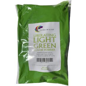 Colors of Love Light Green Holi Color Powder - 15 Oz Bag - Ideal for Events, Bath Bombs, Youth Group Color Wars, Holi Events and More!