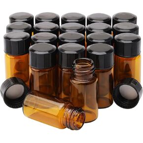 جيوو 20 قطعة من الزجاجات سعة 3 مل مع غطاء، برطمانات بلاستيكية شفافة فارغة in Kuwait