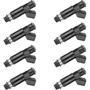 GM12580426 OE 5.3L Flex Fuel Injectors,Compatible wIith/Chevy 5.3 Tahoe Silverado Suburban 2002 2003 2004 2005 2006,Compatible with/GMC Yukon Xl Sierra 1500 |Flex Engine| |4 Holes| |Set of 8|