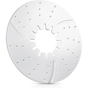 5th Wheel Hitch Lube Plate 10 Inch Rv Camper Trailer Fifth Wheel Plate Fifth Wheel Plate Disc Accessories for 5th Wheel Trailer Safety Kit, White, 3/16 Inch Thick