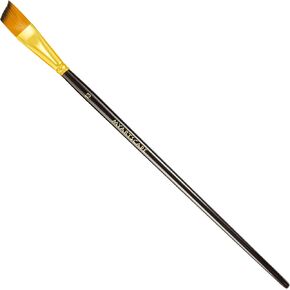 MyArtscape Taklon Synthetic Brushes - Long Handle Replacement Brushes (Bright 3/4")