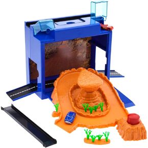 Disney Cars Disney Pixar Car Play Set - Toolbox Case with Lightning McQueen & Doc Hudson Die Cast Cars, Launcher, Willy’s Butte, Track & More - Inspired by Disney Pixar Cars Films & Cars Land