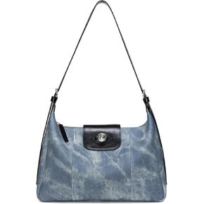 LA FESTIN Leather Purse Shoulder Bag for Women Large Capacity Crossbody Wallet Hobo Designer Handbags with Adjustable Strap