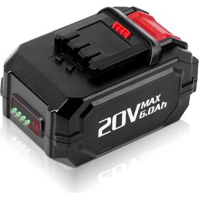 DSANKE 2Pack 20V 6.0Ah Lithium-Ion Battery Replace for KIMO 20V Battery, Compatible with KIMO 20V Drill Driver, Leaf Blower, Angle Grinder, Reciprocating Saw, Oscillating Tool, Brad Nailer,Fast Charge