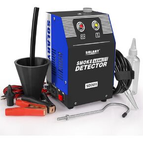 Evap Smoke Machine Leak Tester - 12V DC Vacuum Diagnostic Tester with Built-in Air Pump for Pipe System