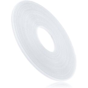 ZEYIYER 45 Yards Polyester Boning, 1/4 Inch, White, 6mm, Corset Making Supplies, Lightweight, Sew-Through, Low Density Plastic, Corsets, Bridal Gowns, Dress
