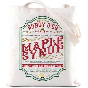 KUIYAI Buddy's Musical Christmas Merchandise Tote Bag Xmas Buddy Elf Lovers Bag Santa Claus Elf Gift Musical Theatre Gift