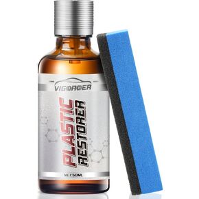 Plastic Restorer for Cars, Plastic Restorer, Lasting Revitalizing Coating Agent, Quick Car Restoring Liquid, Back to Black Hydrophobic Ceramic Trim Coating Kit