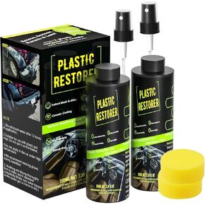VONDER Plastic Restorer Ceramic Coating for Cars - Plastic Trim Restore - Resists Water, Dirt, UV Rays, Not Dressing, Hydrophobic Trim Coating, Bring Plastic, Rubber, and Vinyl Back to Life