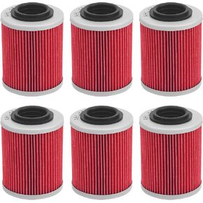 420256188 711256188 Oil Filter Complate with Can-Am Outlander 330 400 450 500 570 650 800 850 1000 Replace 420956120 420956123 (6Pcs)