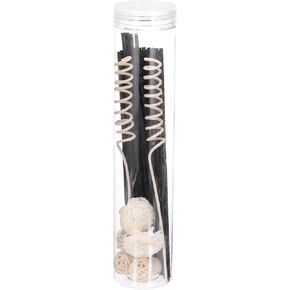 uxcell 41Pcs Reed Diffuser Sticks Set, Fiber Fragrance Flower Reed Diffuser Replacement Refill Sticks Flower Decor with Plastic Bottle for Home, Hotel, Office (Black)