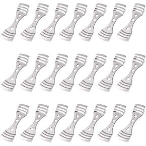 EricX Light Metal Candle Wick Centering Device 21 Pieces Candle Wick Holder for Candle Making