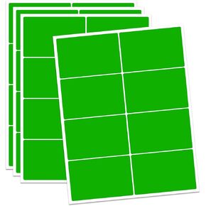Ououstate Removable Colored Labels Stickers 3" x 2" Rectangular Moving Stickers Labels for Packing Boxes 256 Pack Large Adhesive Labels for Storage Bins Sticker Labels to Write on(Colorful)