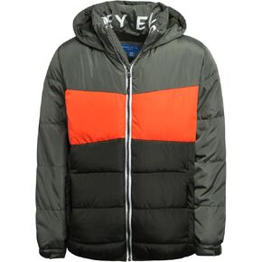 Perry Ellis Boys Winter Jacket Quilted Fleece Lined Hooded Bubble Puffer Coat Warm Insulated Jacket for Boys (4-20)