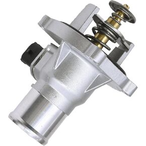 Engine Coolant Thermostat Housing Assembly Compatible with Chevy Spark 2013 2014 2015 1.2L Replace# 96988257