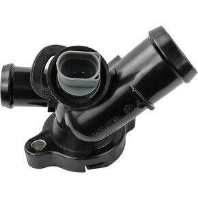 902-6131 Thermostat Housing Assembly Fit for VW Jetta Beettle Passat Rabbit Golf 2005-2014 ǀ Audi TT RS Quattro 2012-2013, Replace 07K121132F, 07K121132G