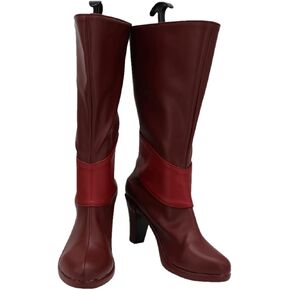 Anime Alastor Cosplay Shoes Red Alastor Boots for Women Halloween Carnival Party