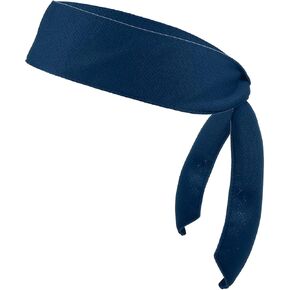 PATIKIL Head Ties Headband, Ninja Karate Headband Adjustable Sports Tie Back Sweat Wicking Workout Head Band for Men Women Running Tennis Yoga, Navy Blue