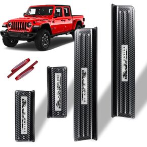 Rowa 304 Stainless Steel Door Sill Guards Specifically Designed for Gladiator, Compatible with Jeep Gladiators