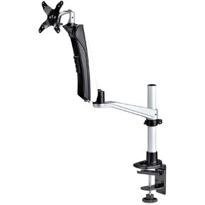 StarTech.com Desk Mount Dual Monitor Arm with USB & Audio - Slim Adjustable Dual Monitor VESA Mount for up to 32" (17.6lb/8kg) Displays - Ergonomic Articulating - C-Clamp/Grommet (ARMSLIMDUAL2USB3)