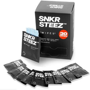SneakerSoul Premium Sneaker Cleaning Wipes (30 Pack) – Dual-Textured, Pre-Moistened Shoe Wipes for Leather, Suede, Nubuck, Rubber – Shoes, Sneakers, Boots – Individually Wrapped