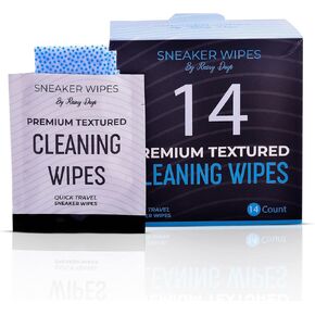 RAINY DAYS Premium Sneaker Travel Wipes, Dual-Textured, Individually Packaged