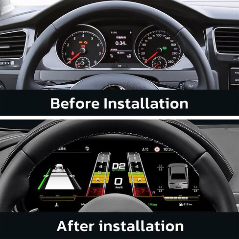 Digital Dash, Aftermarket Digital Instrument Cluster, Digital Gauge Cluster for Golf 7/7.5 (2013-2020), Automotive Replacement Instrument Panel Gauges, Cluster Replacement, Digital Dashboard for Car in Saudi Arabia