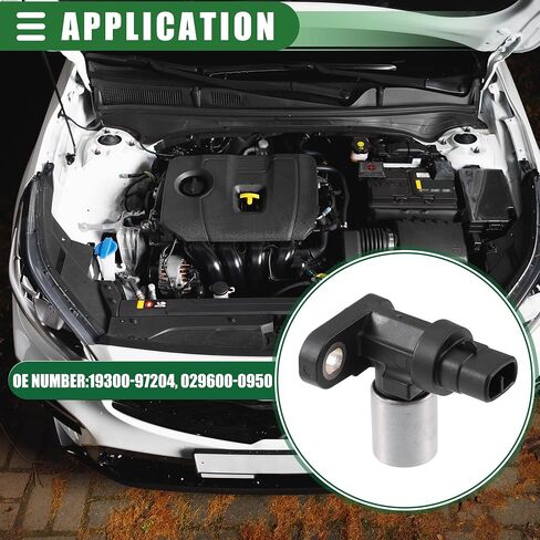 مستشعر موضع العمود المرفقي لمحرك Motoforti، مستشعر موضع الكرنك، لسيارة Toyota for Daihatsu، ABS، 19300-97204، 029600-0950، أسود in Saudi Arabia